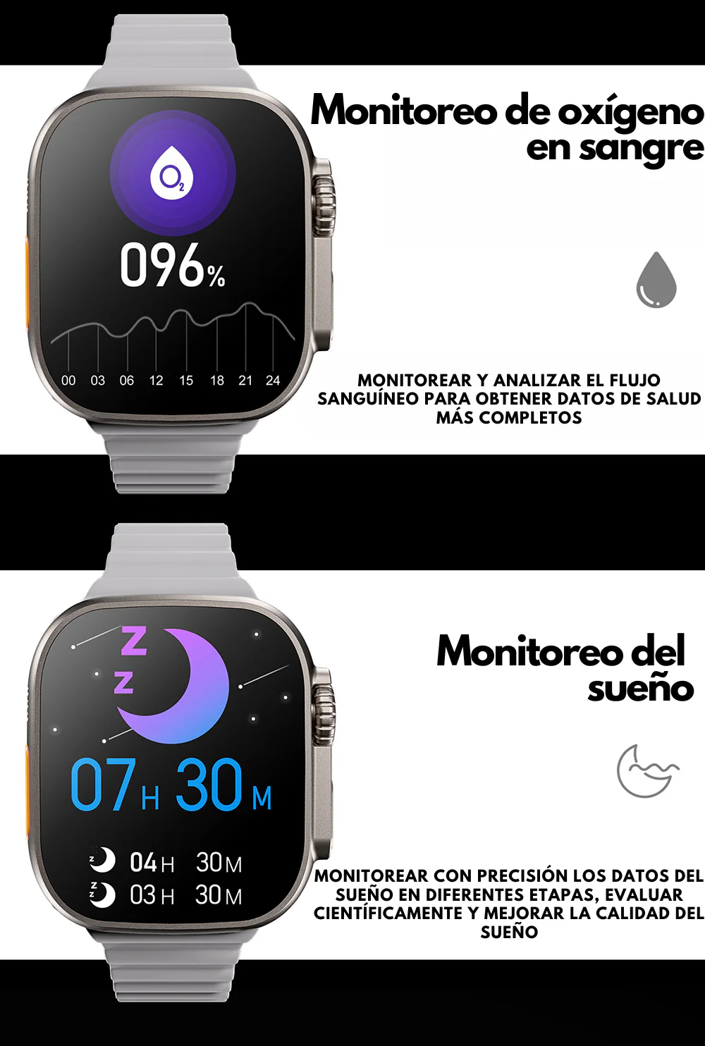 Reloj Inteligente Smartwatch 8 Ultra, elige el color!